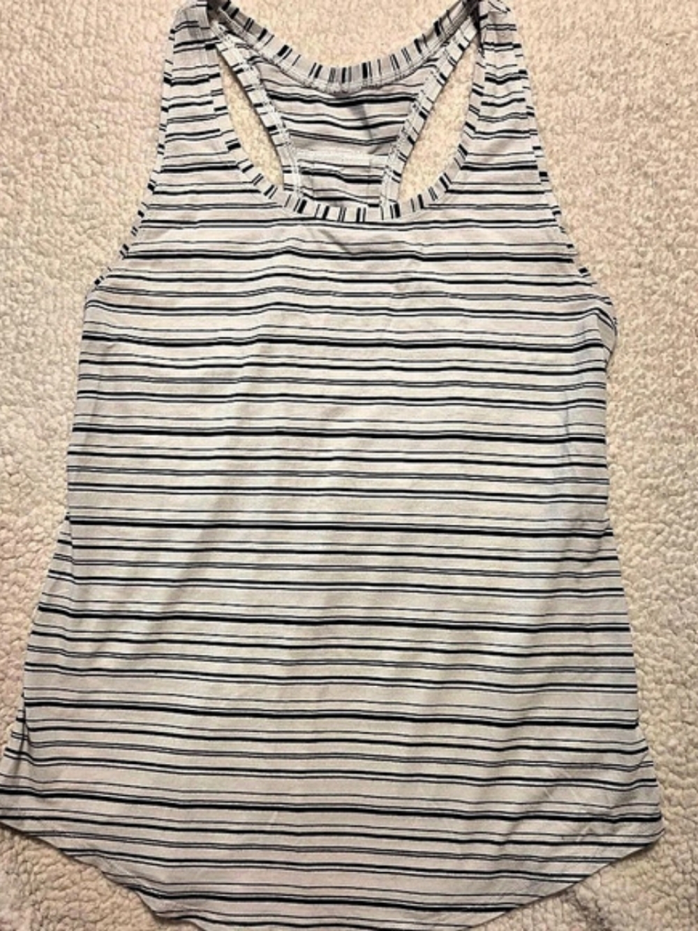 lululemon Love Tank *Pleated Striped Racerback Tank